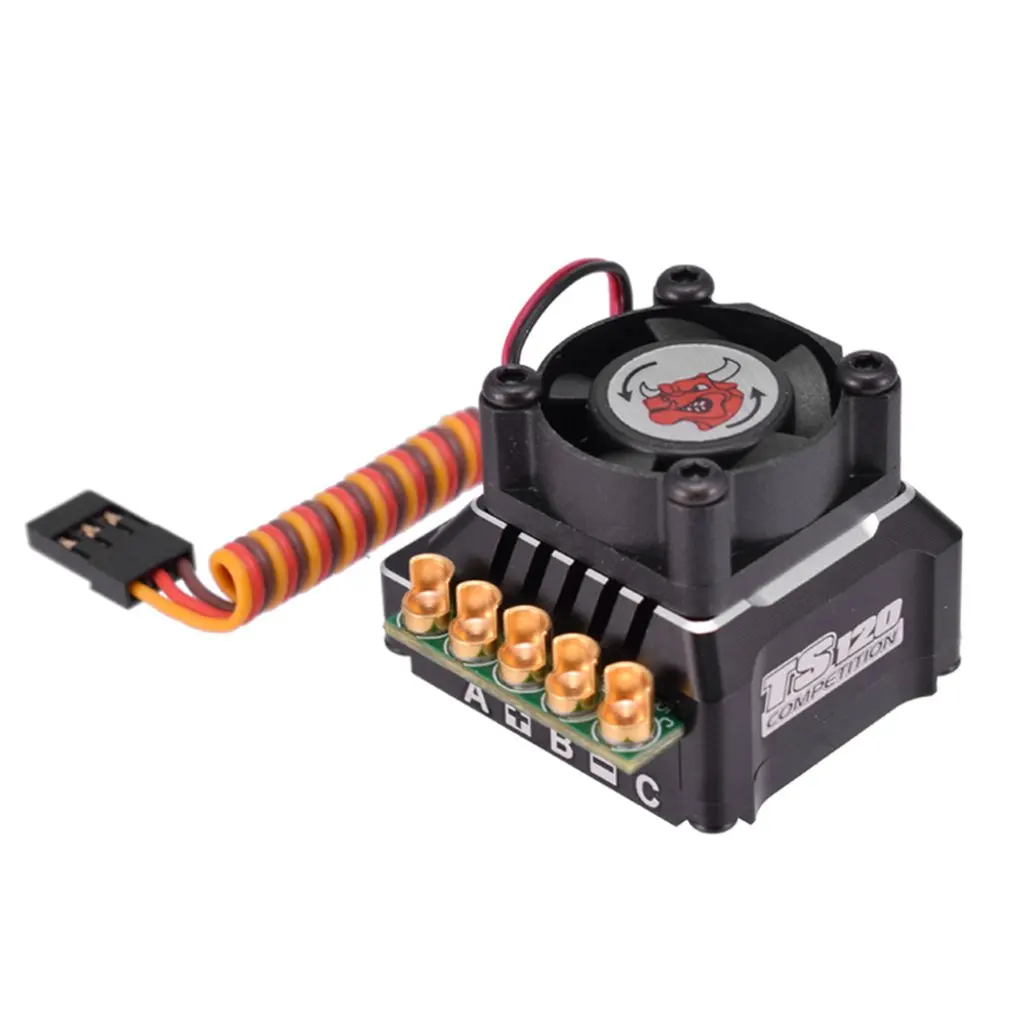 

SK-300062-02 TS120A ESC For 1/10 Scale Car Support 2-3s LiPo Battery Motor And ESC Overheat Protection