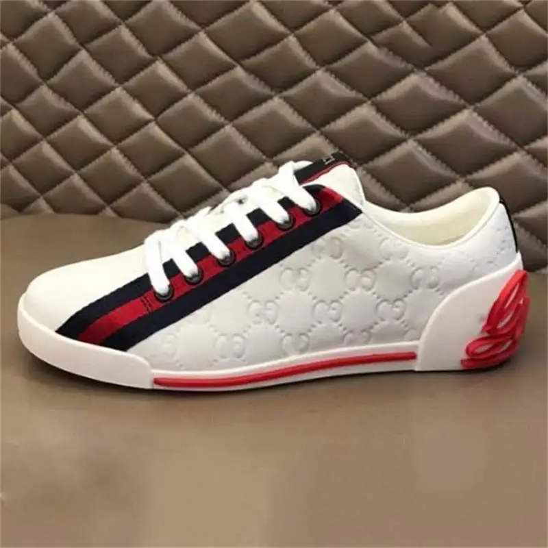 

2021 Men's High-quality PU Solid Color Printed Lace-up Flat-heel Comfortable Fashion Casual Trend All-match Sneakers KA194