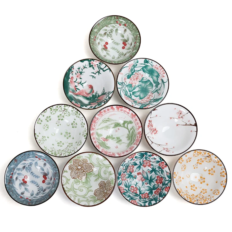 

6 pcs/set Classic Blue And White Porcelain Tea Cup Coffee mugs Hand-painted Cone Ceramics Tea Bowl Chinese Tea set accessories