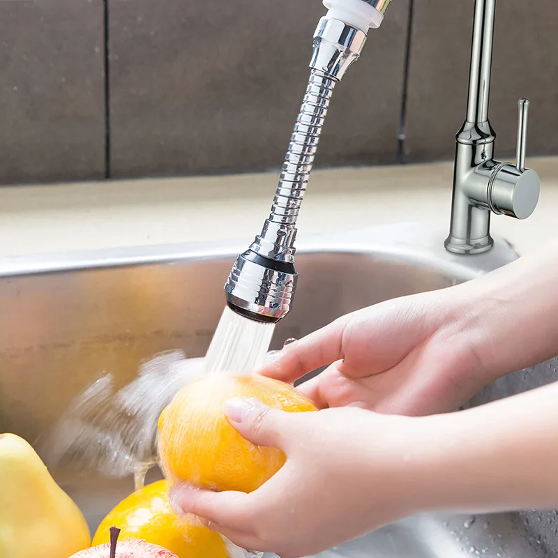 

Long Flexible Faucet Sprayer Turbo Flex 360 Sink Extension Part Kitchen Sprayer Water Saving Aerator