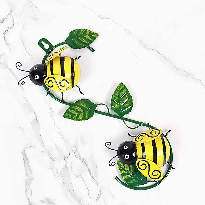 

Metal Outdoor Ornament Metal Decorative Wall Art Metal Bee Wall Ornament Wall Hanging Ornament Decorative