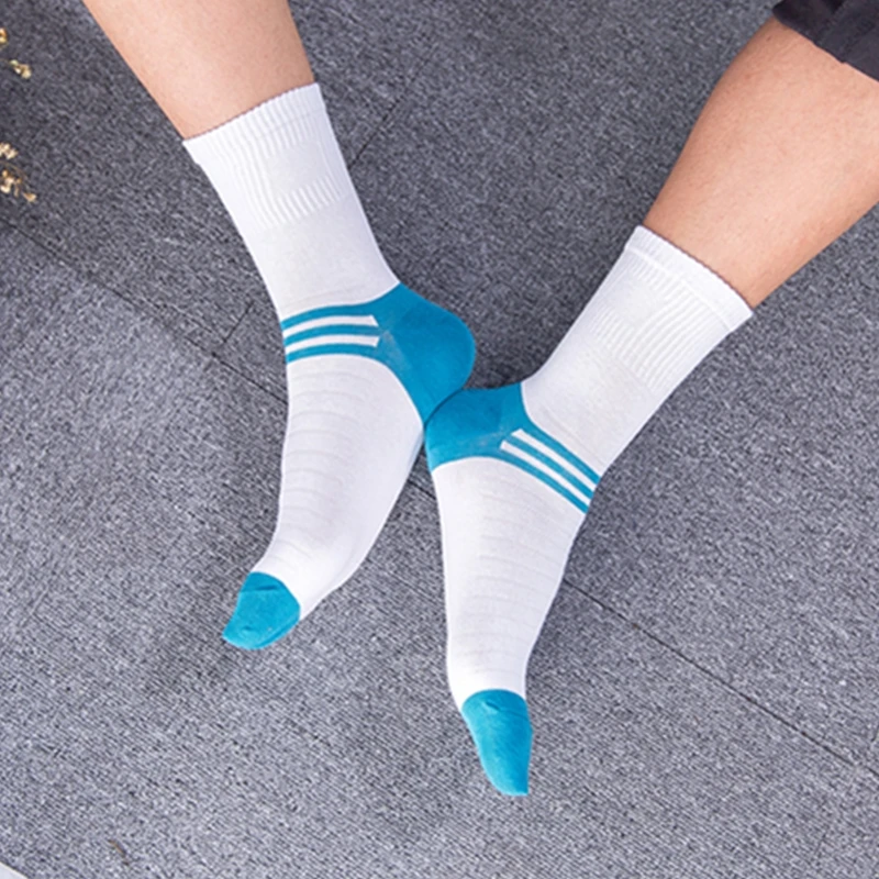 2020 Sale Autumn And Winter New Embroidery Men Socks High-grade Fight Color Cotton In The Tube Men's Casual Wholesale | Мужская