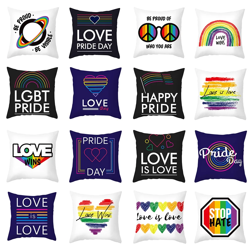 

Наволочка для подушки, Наволочки из микрофибры для ЛГБТ, украшение на День гордости, декоративные наволочки для диванных подушек, домашний ...