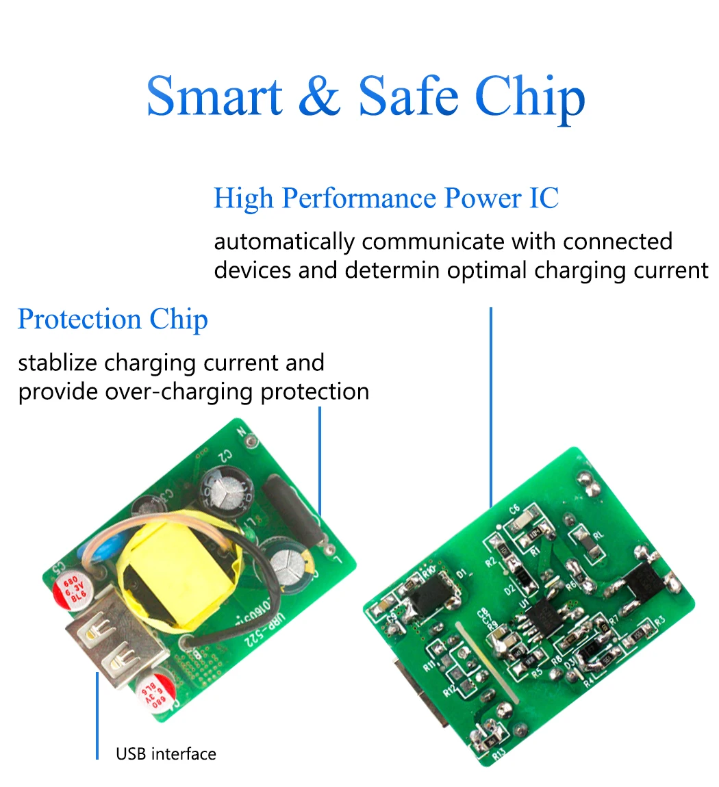 Зарядное устройство JORINDO с одним USB-портом 5 В 2 А мобильный телефон штепсельная