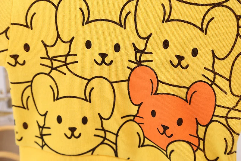 

Fashion Children Boys Girls Cartoon Clothing Sets Spring Autumn Kids Cotton Full Printe T-shirt Pants 2 Pcs/Sets Baby Tracksuits