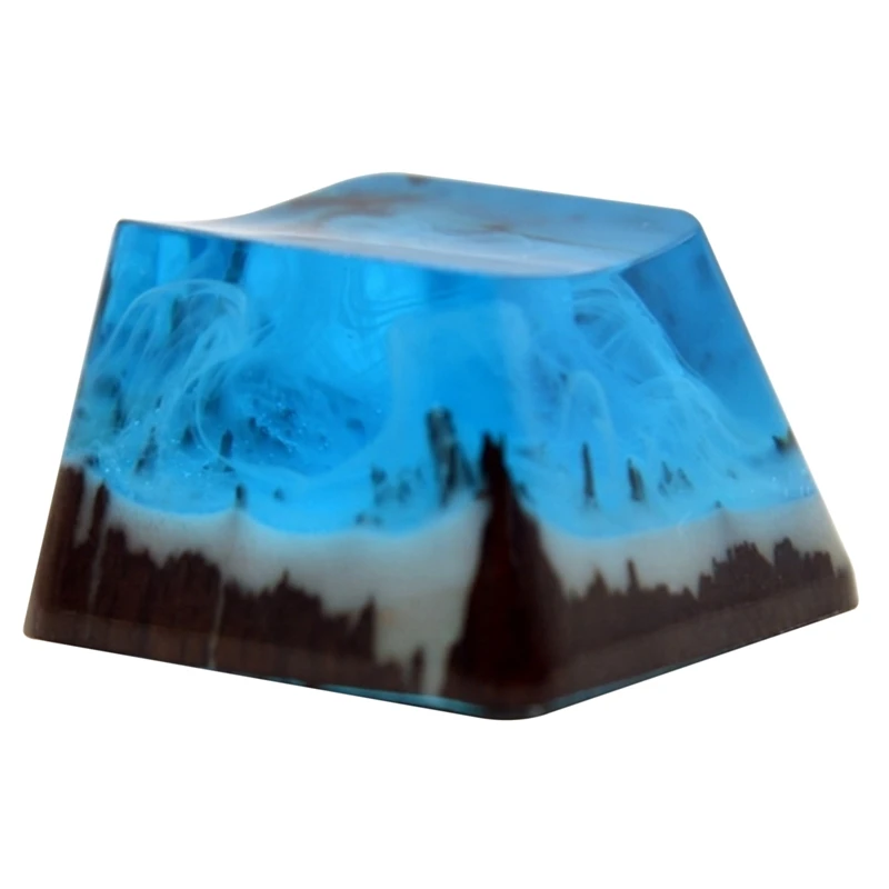

1 Pcs Hand-Made Resin Profile MX Switch Resin Keycaps, Suitable For Mechanical Keyboard Creative Resin Keycaps