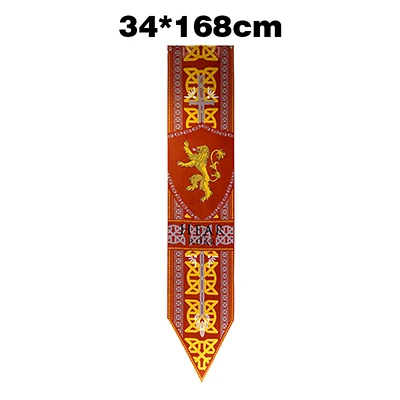 LANNISTER 34x168 YAZANIE LANNISTER STRAK TARYARGEN Игра престолов пользовательские флаги Песнь Льда и Огня украшения дома флаги и баннеры - Цвет: LANNISTER 34x168