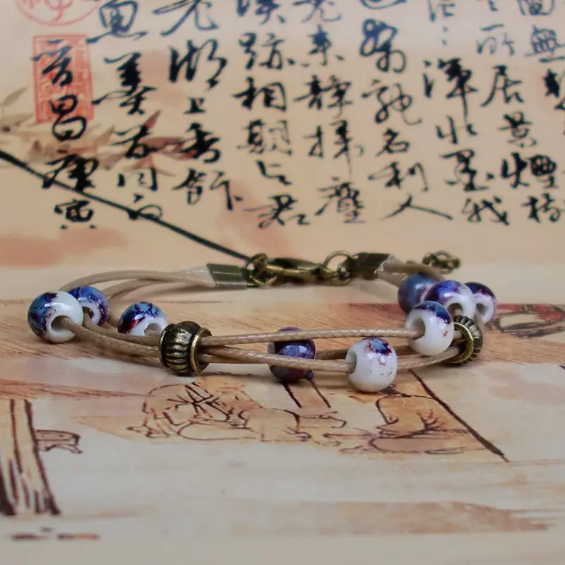 1 шт. новые модные ювелирные браслеты для девочек керамические с шармами в