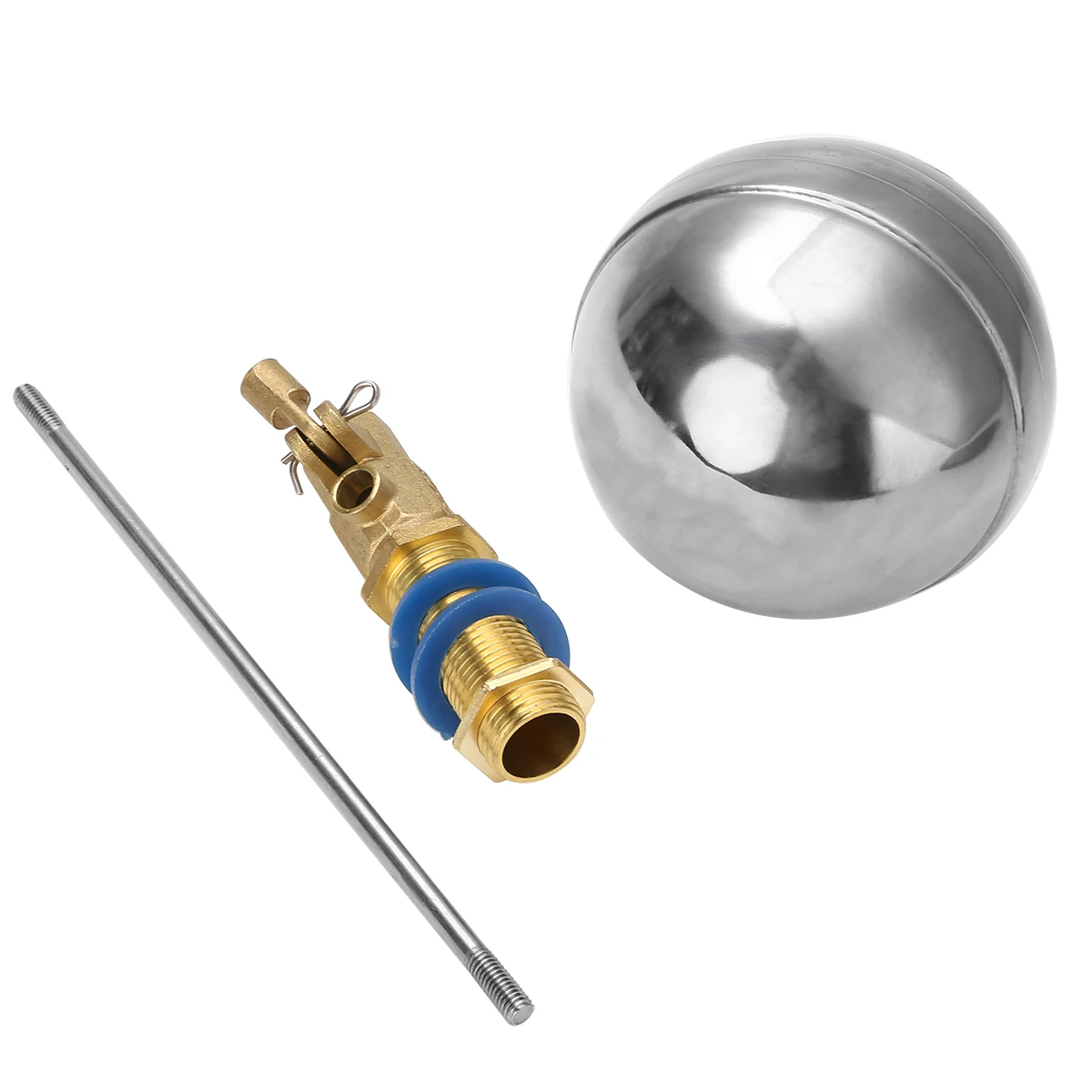 

4'' DN15 High Pressure Brass Ball Valve Water Tank Liquid Level Metal Float Valve 1/2" Body Brass Toilet Valve