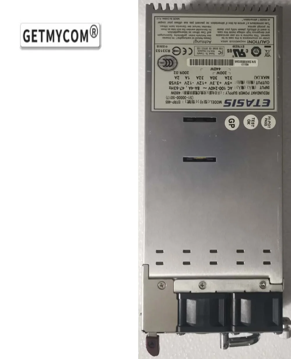 

Getmycom EFRP-465 460W Power Supply tested working