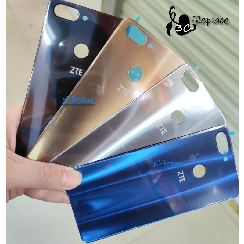 Задняя крышка для ZTE Blade V9 5 7 дюйма 3D стеклянный корпус задняя крышка|Корпусы и