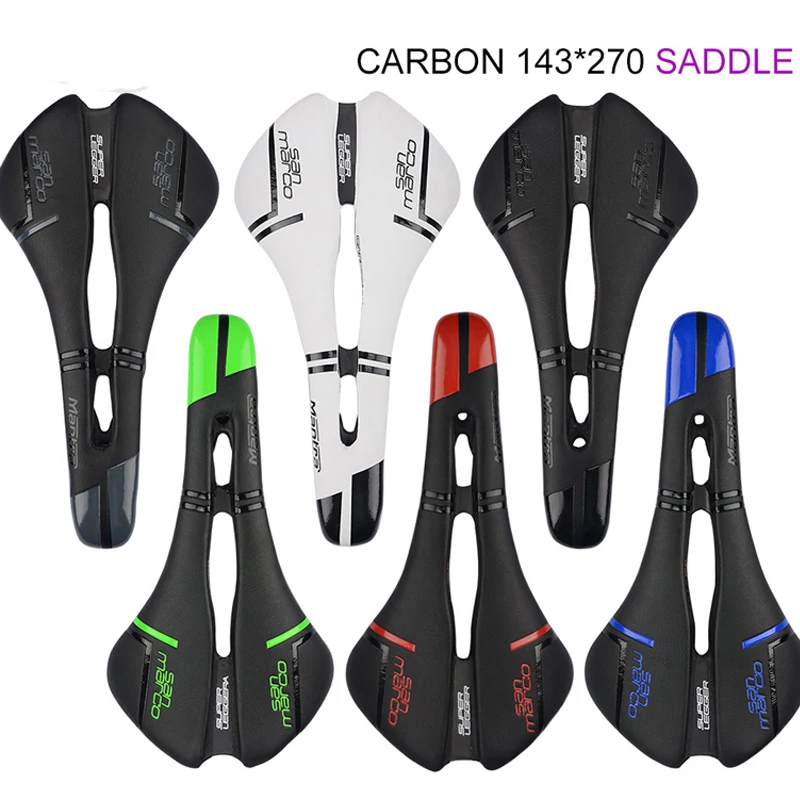 

Bicycle saddle mtb road cycling Full carbon fiber saddle adult all-carbon+leather Open bicycle seat bicycle racing saddle parts