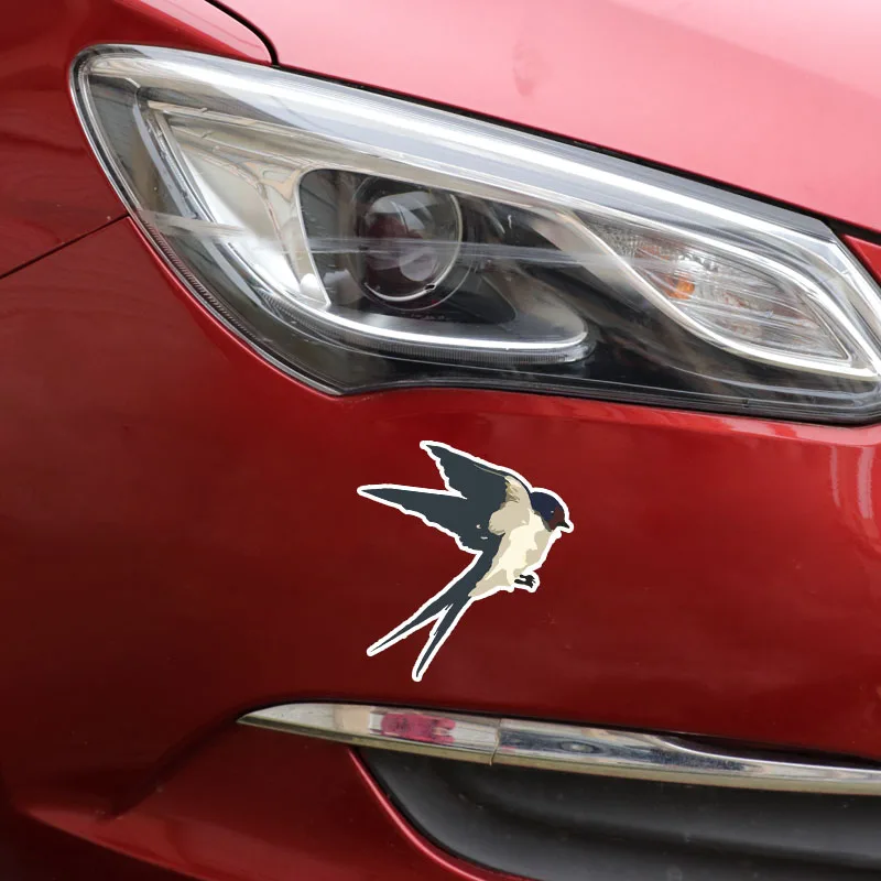 

14*12.7cm Unique Swallow Car-Sticker Automobiles Motorcycles Window Bumper Laptop Vinyl Decal PVC Decorative Goods