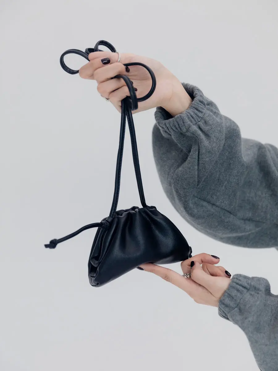 Cloud Bag Mini Change Fashion Niche Design Messenger Cosmetic Bag All-Match Portable Dumpling-Shaped  Spring Summer Styles