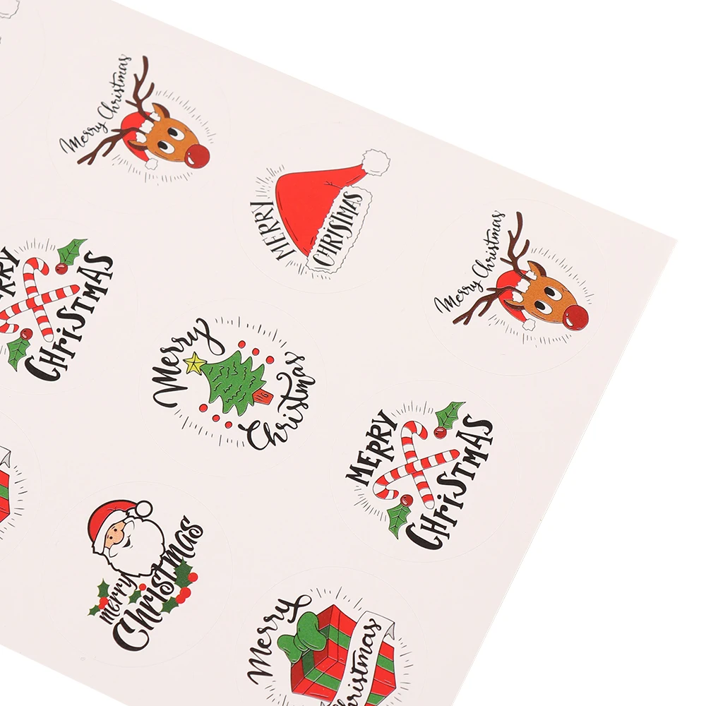 120 шт. DIY с темой веселого Рождества запечатывания Стикеры рождественские подарки