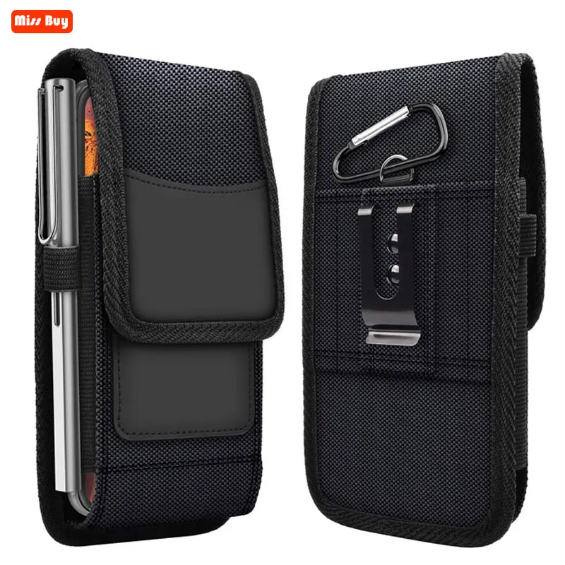 

Phone Bag Pouch For Oneplus 9 9t 8 8t 8 Pro Nord N10 N100 7 7T 7 Pro 6 6t 5 5t 3 Case Belt Clip Holster Oxford cloth Card Cover