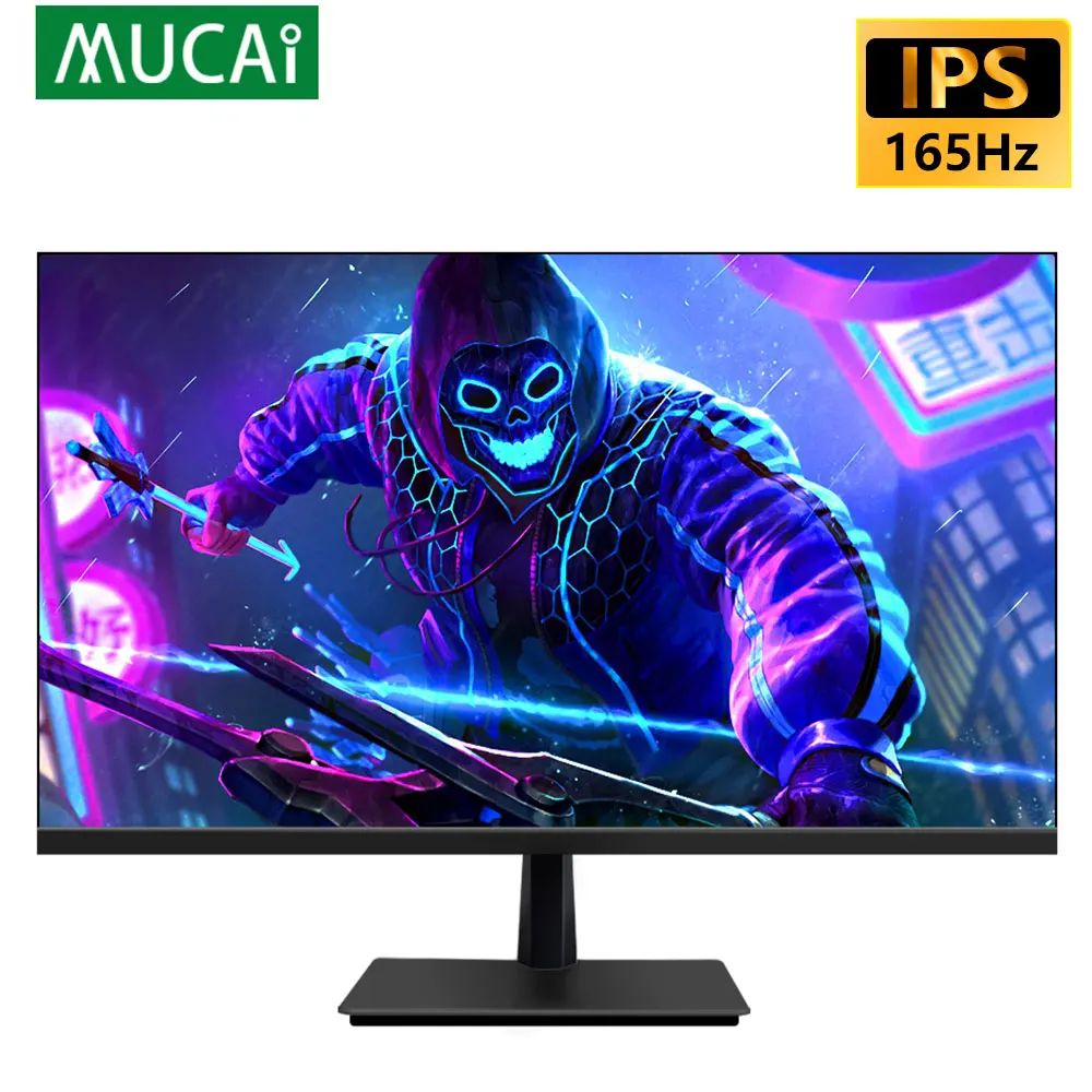 Koop Mucai 27 Inch Monitor 144Hz Lcd Display Hd 165Hz Desktop Ips Gaming Computer Scherm Flat Panel 1920*1080 Reactie 1Ms Hdmi/Dp