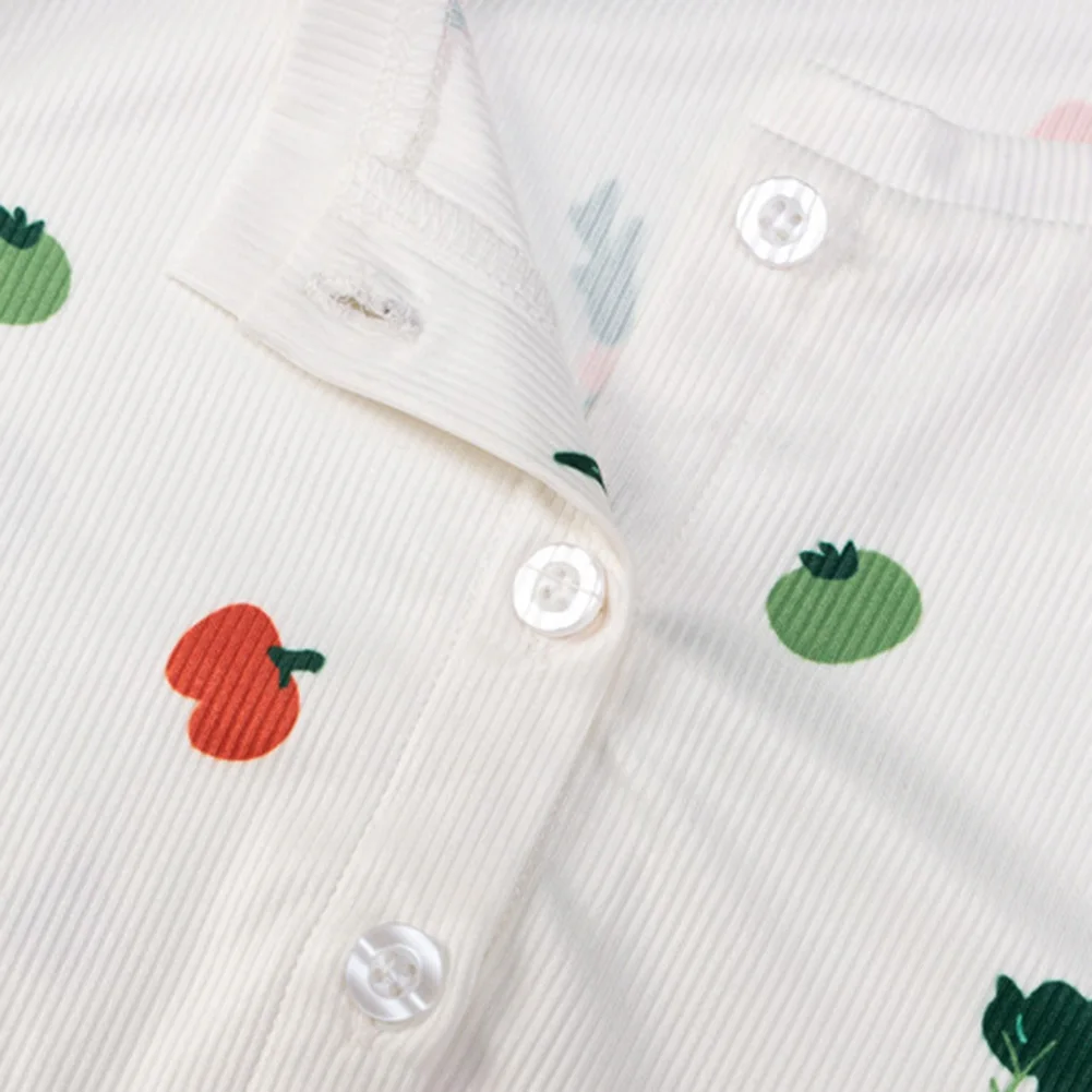 

All-match Spring and autumn Cute women's new style slim casual button single-breasted fruit print shirt cardigan
