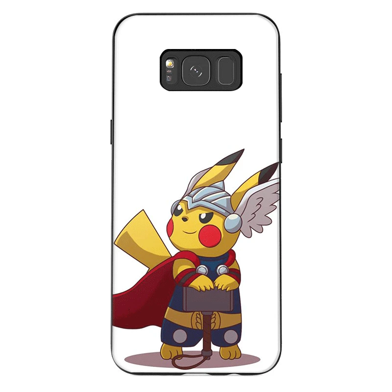 B8 Чехол для телефона для samsung J6 A70 A60 A50 A40 A20 A30 A10 A7 A6 A5 A3 A8 A9 крышка Пикачу - Цвет: B8