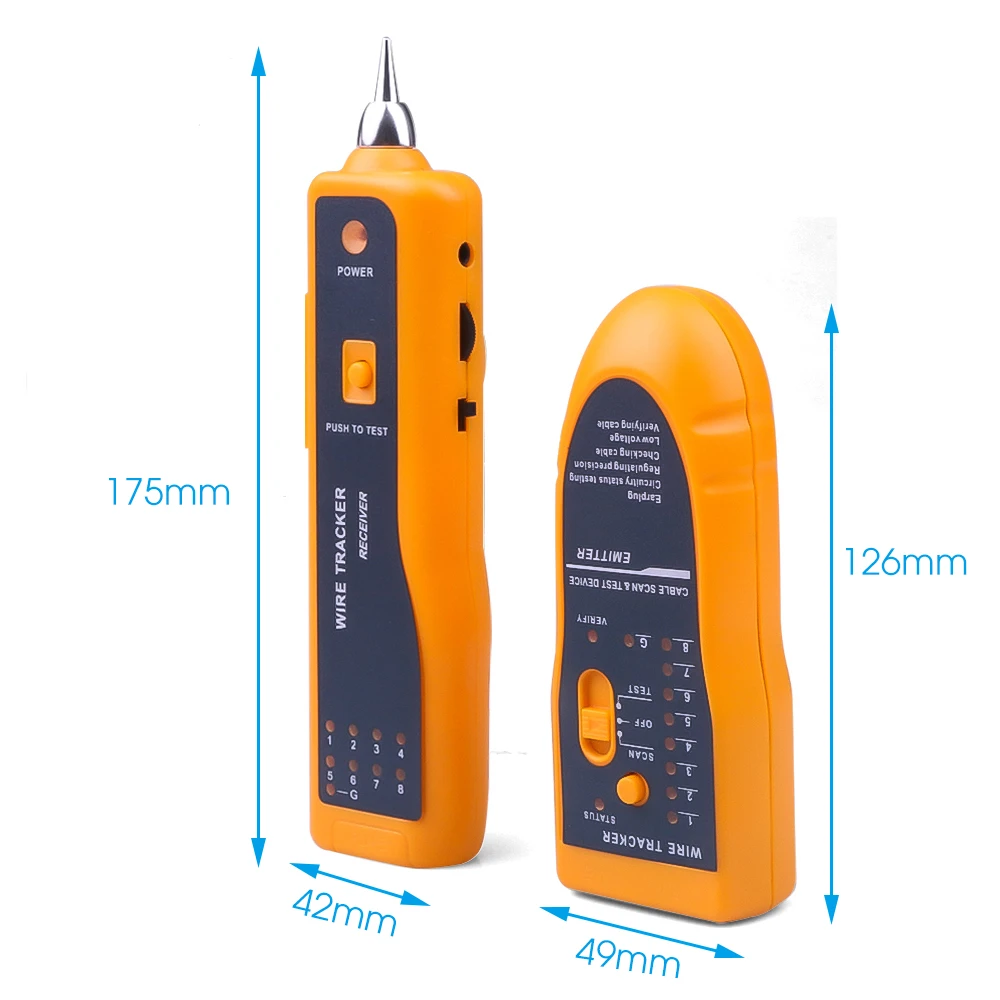 JW-360 LAN Network Cable Tester Diagnose Tone Cat5 Cat6 RJ45 UTP STP Line Finder RJ11 Phone Telephone Wire Tracker Tracer images - 6