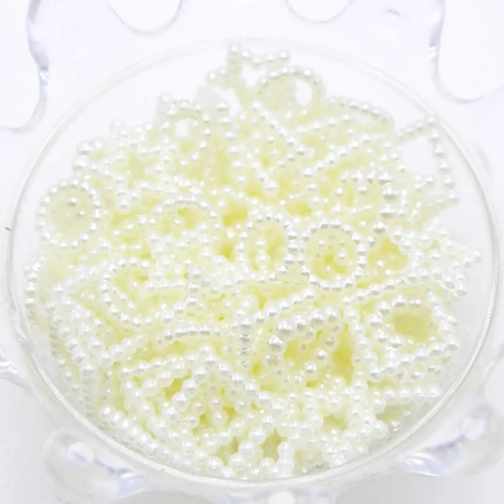 20 г разноцветные кабошоны из АБС пластика с жемчугом бантом сердцем и плоским