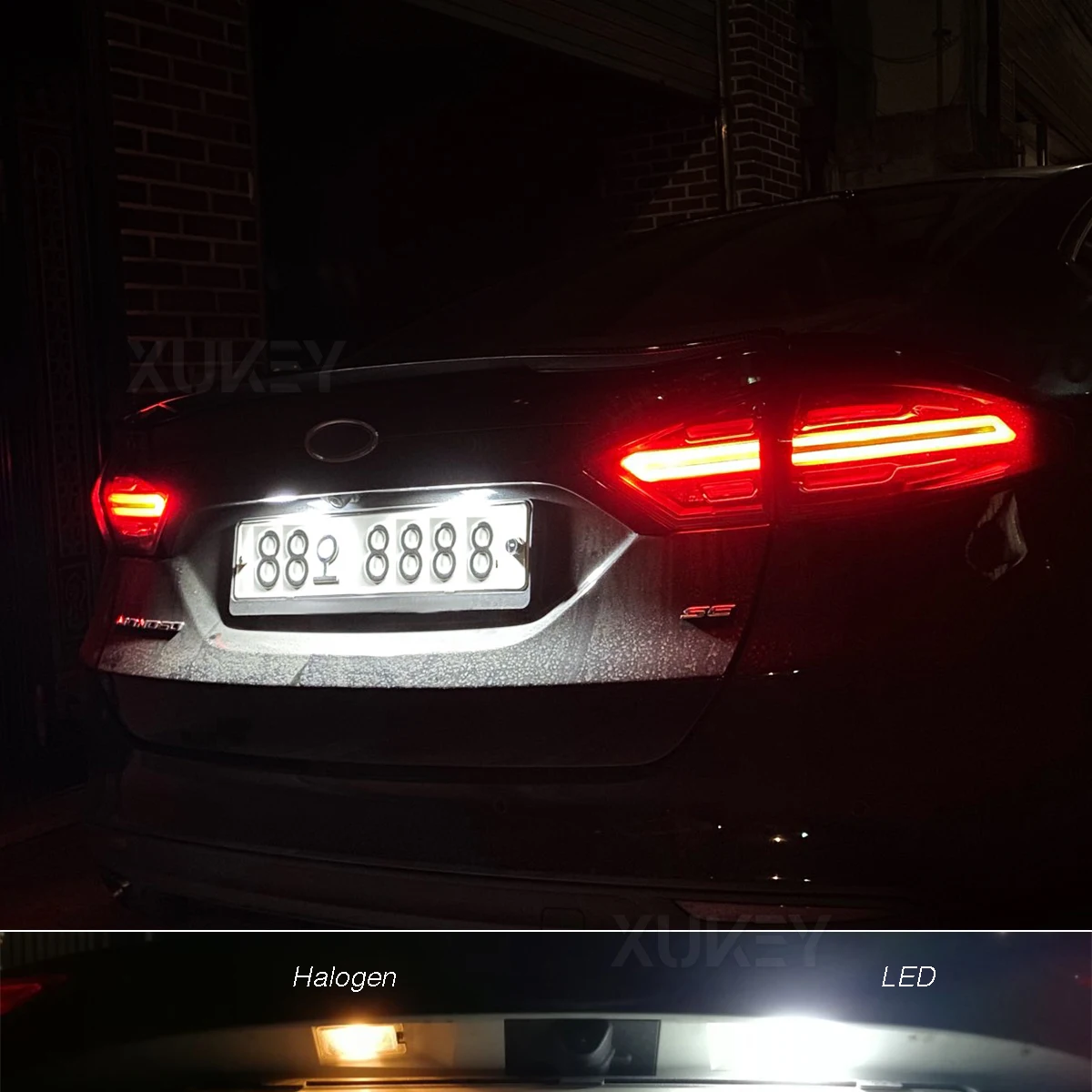 

2X Number Plate Lights LED Rear License Lamps 6000K Xenon White for Ford Fiesta Focus SMAX C-MAX Grand C max Mondeo Kuga Galaxy