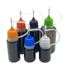 Поддерживает хранение 20 металлические иглы бутылок 5 мл 10 мл 15 мл 30 мл черный PE Пластик флакон-капельница для контейнер для жидкости растворителя светильник Масла глаз солевой раствор