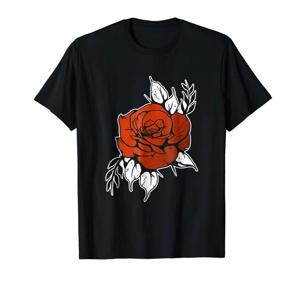 

Red Rose Men's Short Sleeve T-Shirt