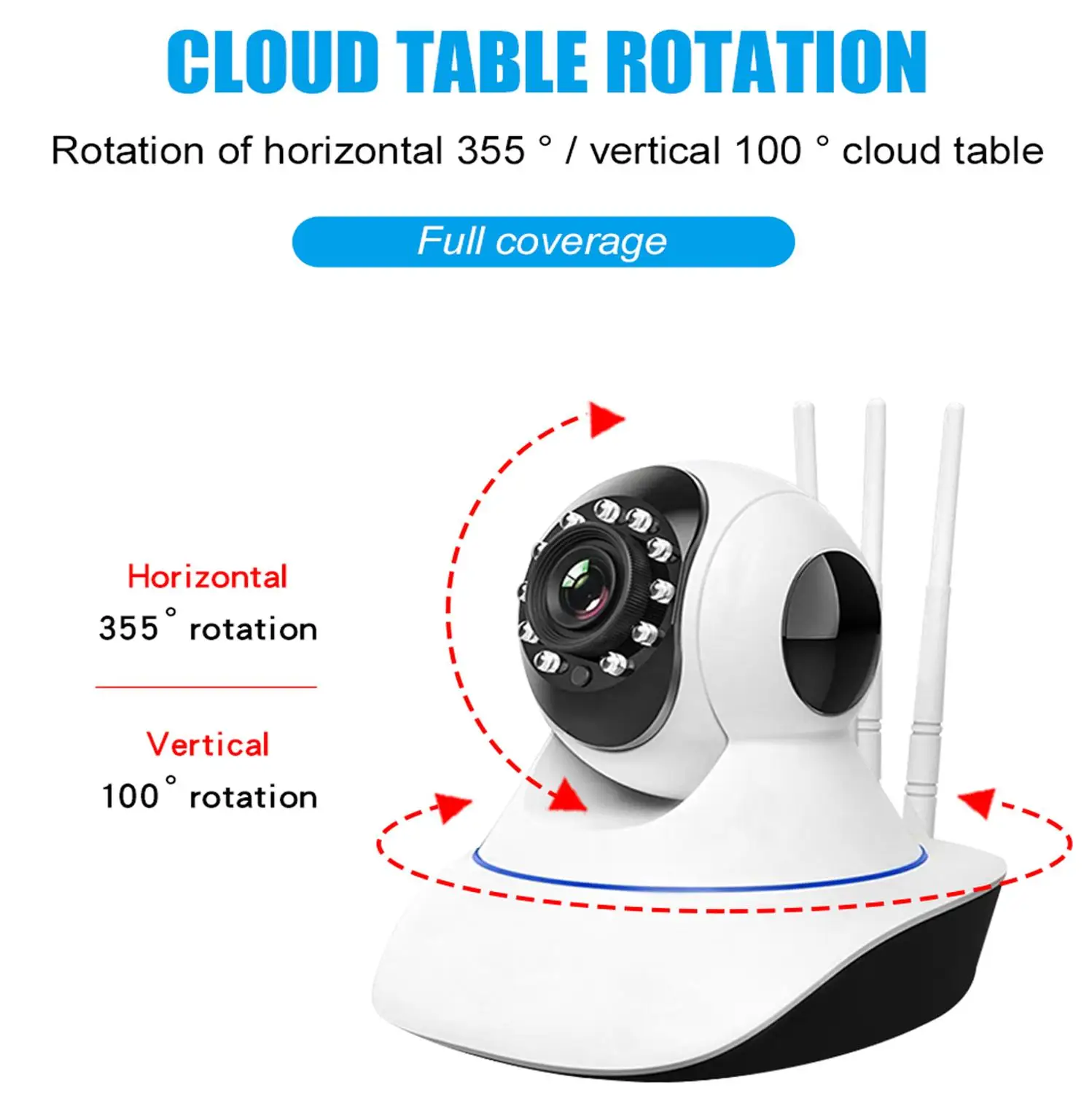 Беспроводная Wi Fi PTZ HD IP камера YUNSYE 720P 1080P домашняя Радионяня p2p два аудио ночное