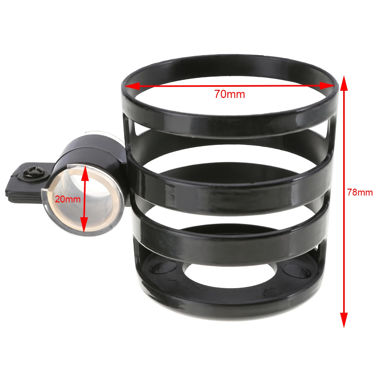 Регулируемый велосипедный держатель для бутылок черный пластиковый руль