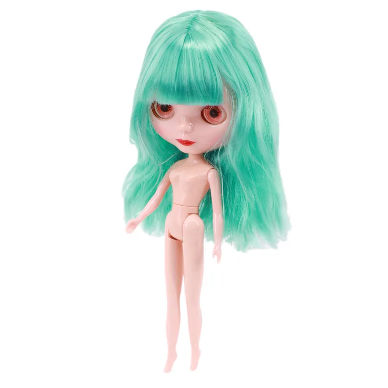 

Free Shipping Blyth Doll Whole Body Bjd Toy Body White Skin Shiny Face 30Cm 1/6 Girl Doll Multi-color Hair For Kids Gifts