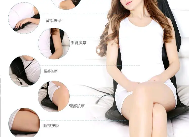 Массажер для поясницы нагревательная вибрационная подушка массажер коврик 9