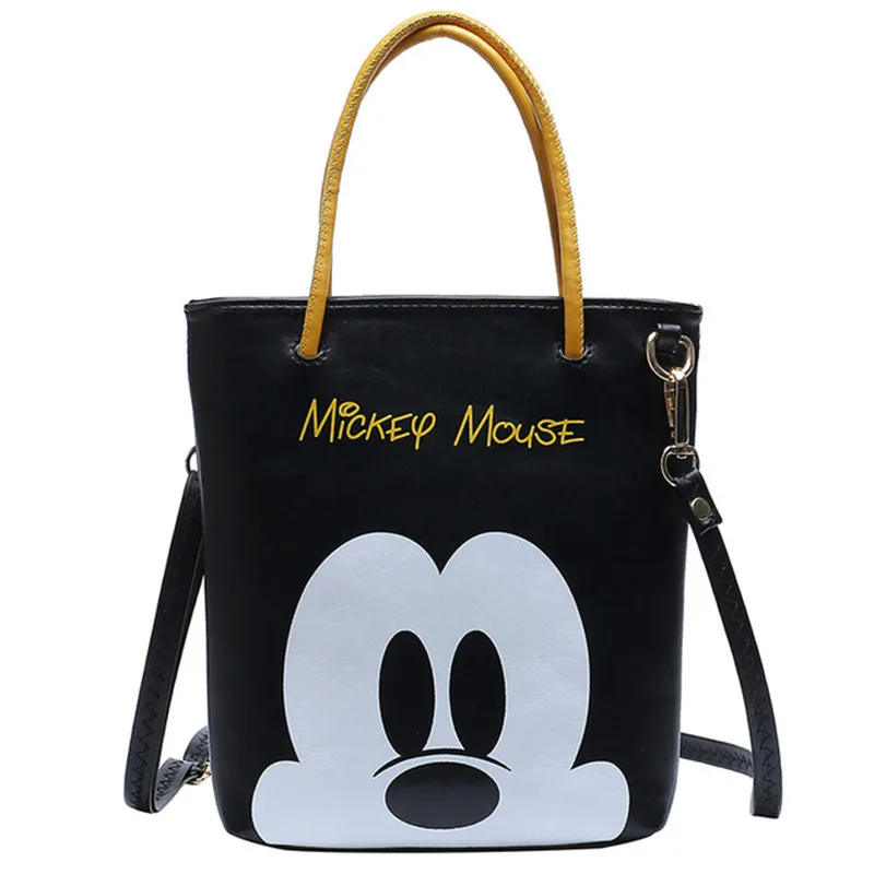 

Disney Mickey Mouse tote bag cartoon pu messenger shoulder bag women handbag shopping bag