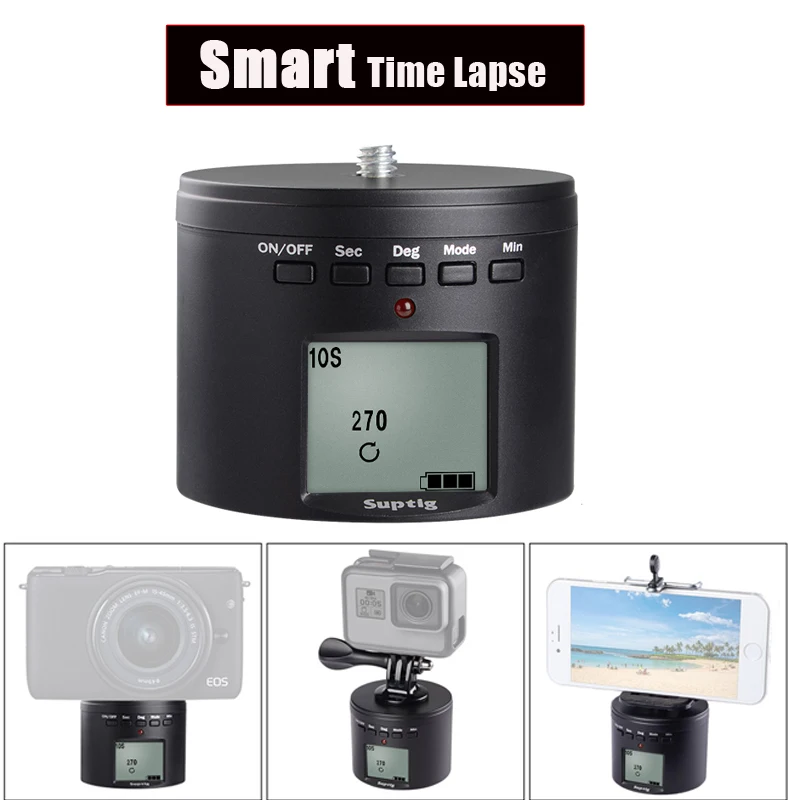 Штатив для GoPro Hero 8 Электрический вращающийся штатив с поворотом на 360 градусов 7 6 5