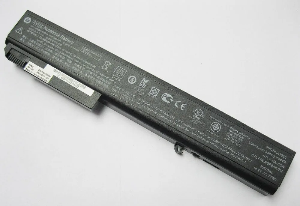 Новая Подлинная батарея для HP EliteBook 8530p 8530w 8540p 8540w 8730w 8740w 8730p HSTNN OB60 AV08 14 4 V 73WH|battery for