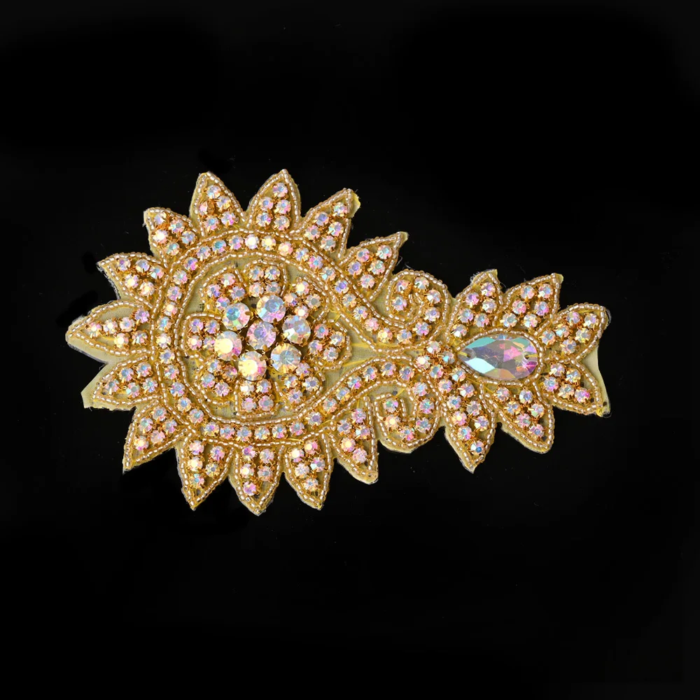 1 шт. стразы с цветами и аппликацией для свадебного платья пояс повязка на голову