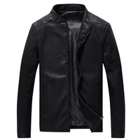 leather jacket men big size m 8xl autumn slim fit faux casual pu jackets motorcycle streetwear male coats plus size