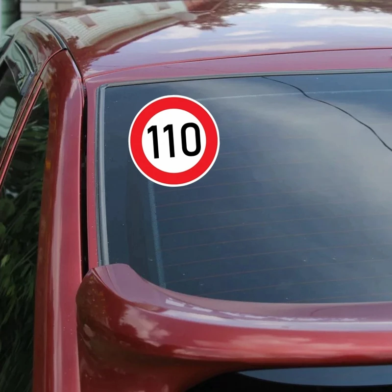 Наклейки на машину без превышения скорости 110. Внедорожник. Дизельные автомобили.