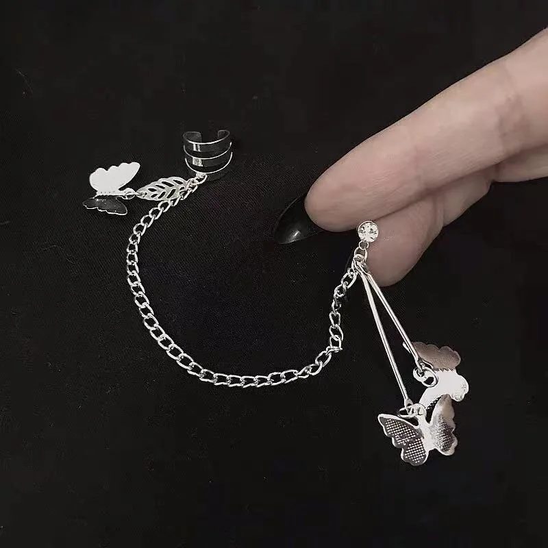 

Butterfly Clip Steel Clips Earrings Ear Hook Stainless Double Pierced Jewelry