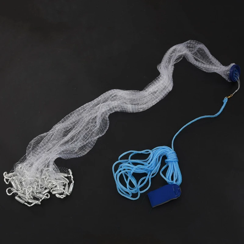 Рыболовная сеть 8 футов 2 4 м легко бросать ручная броска 3/4 дюйма прочная