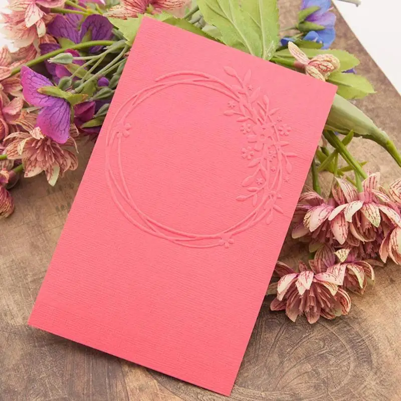 1 шт. пластиковая красота гирлянда тиснение папка DIY Скрапбукинг Фотоальбом