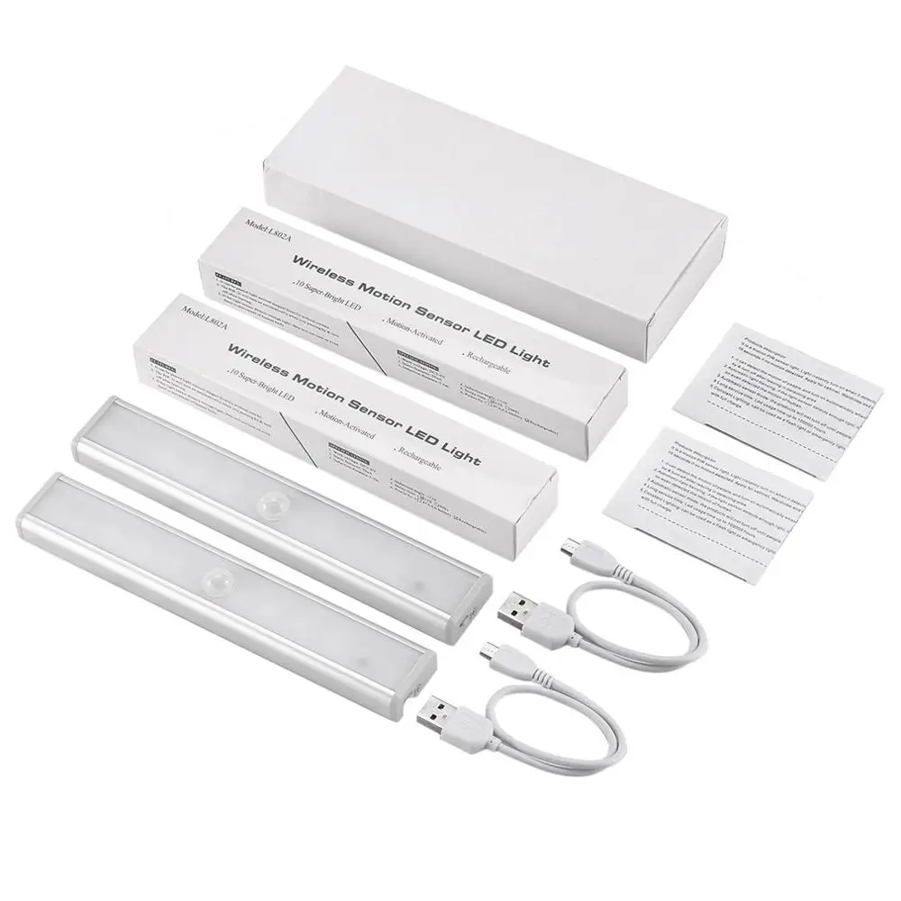 ICOCO светодиодный движения USB Перезаряжаемые Беспроводной Сенсор Ночной свет