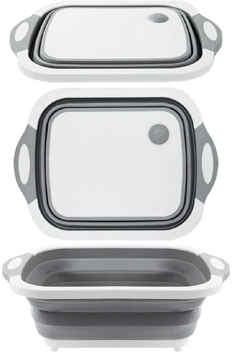 Складная разделочная доска с тарелкой для ванной экономия пространства складная