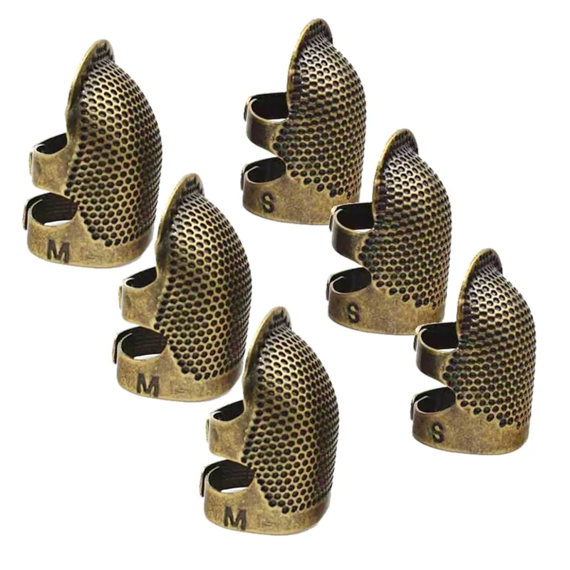 

1Pc Antique Metal Finger Protector Sewing Accessories Finger Protector Pins Needle Cushion Thimble Ring Handworking Accessories