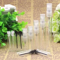 10pcsset mini plastic empty perfume refillable bottle transparent refillable spray bottle makeup perfume sample bottle tools