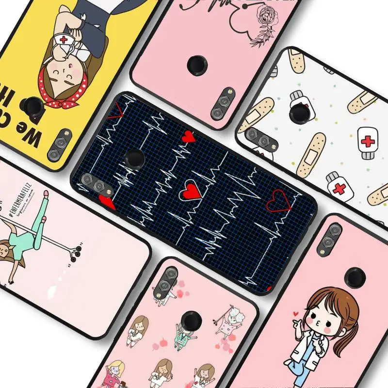

Cartoon Medicine Doctor Nurse Phone Case For Huawei honor10Lite 10i 20 8x 10 Honor9lite 9xpro Coque