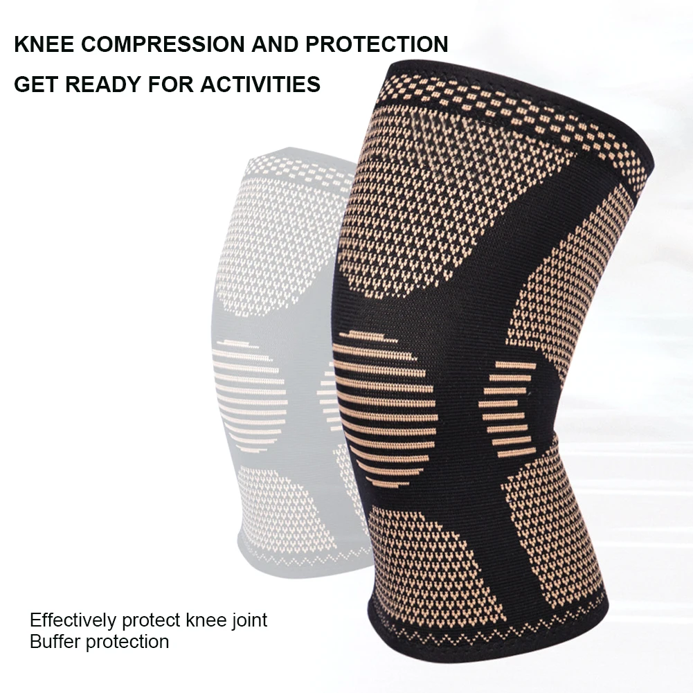 

Наколенник компрессионный нескользящий, эластичный бандаж для поддержки ног, при артрите, для занятий спортом, езды