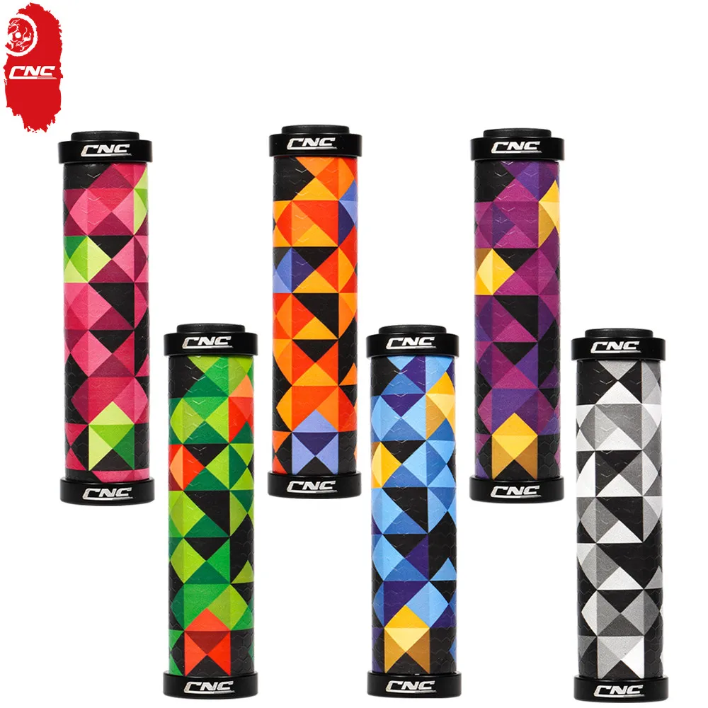

CNC MTB Bike Grips Silicone Lock On Bicycle Handlebar Grip Anti-Skid Mountain Bike Handle Bar Grip 22mm