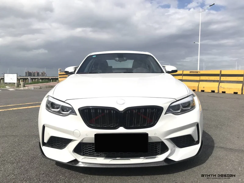 MP-Стиль Бампер сухое углеродное волокно передний спойлер для BMW F87 M2 конкурсов |