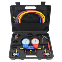 refrigeration air conditioning manifold gauge maintenence tools freon adding gauge for r12r22 r404a r134a car set